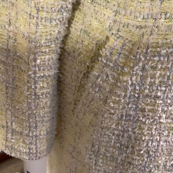 Melloday Yellow Boucle Dress-length Jacket - Picture 4 of 4